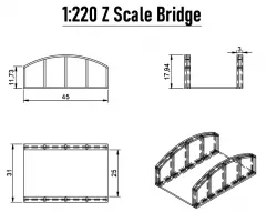 1:220 Z Scale Bridge