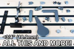 3/4'' / 19mm (18.9mm) Bench Dog Set with Levers, Cams, Stops, etc