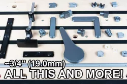 3/4'' / 19mm (19.0mm) Bench Dog Set with Levers, Cams, Stops, etc