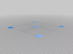 3D Printer Bed Level Test Print
