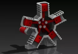 5 CYLINDER RADIAL ENGINE