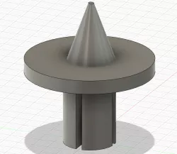 Awning Pole Rubber Flanged Foot Spike / Bodenspitze für Vorzelt Stange Orkanstange
