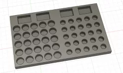 Battery organizer for 9V, AA and AAA