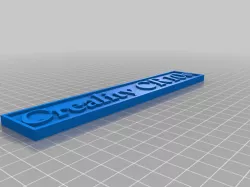 Creality CR10s Nameplate