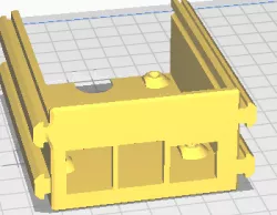 Ender 3 Dual Rail Raspberry Pi 4 Case With Hidden IO for mounting either side