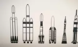 Falcon Heavy Wall Decoration