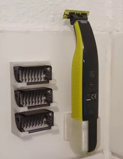 Holder for Philips Oneblade and three combs