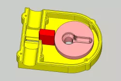 Hose pinch valve with servo for silicone tube 16mm