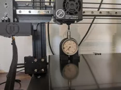 Indicator holder for bed leveling and offset