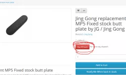 JG mp5 butt plate