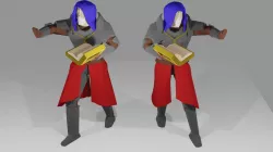 Low poly battlemage