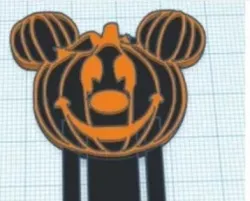 Mickey Pumpkin bookmark