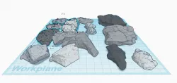 Model Railroad Terrain Rocks Stones Cliffs Outcrop
