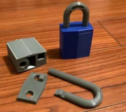 Padlock with hidden compartment