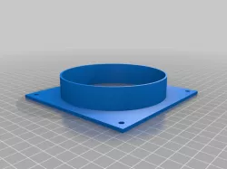Parametric Non-Destructive SLA Printer Exhaust (Elegoo Saturn, ...)