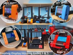 Pivoting Display for Ender 3 - Pro  - V2 - Ender 5 - BTT 35TFT & Stock