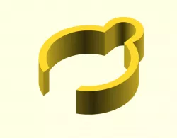 Pole cable clip