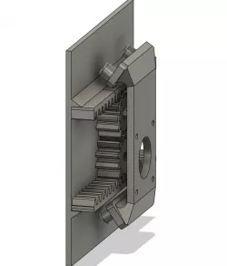rack and pinion style 3d printer bed 