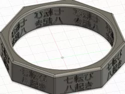 Ring Size US 9.5 - Japanese Koan