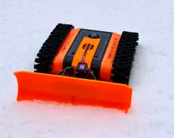 Snow Plow for FPV Rover