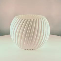 Sphere Planter Striped, Vase Mode, Slimprint