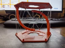 String supported tensegrity table thing