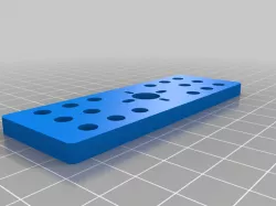 T8 lead screw nut fixing plate 90*32*5 mm (stl file). Model: AV-13-v1