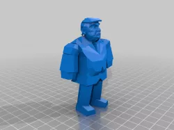 Trump low poly action figure