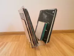 Vinyl records stand