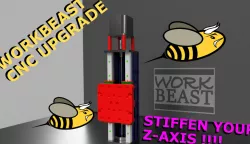 Workbee CNC Z-Axis upgrade Workbeast CNC Mod *MGN15H*