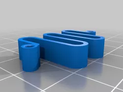 100% printed rod damper for Flsun QQ, QQ-S, QQ-S Pro