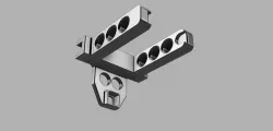 2020 2040 Filament Spool Holder Ball bearing with foam filament cleaning insert Creality Anet Tevo