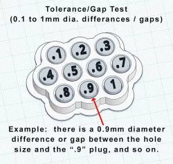 3D Printer Tolerance - Gap Test