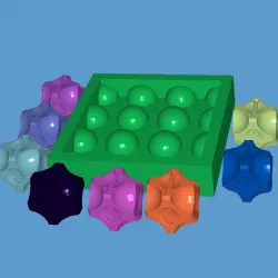 3D slide puzzle (Roll Over Puzzel)