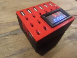 5 volt splitbox with amp and volt meter