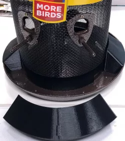 Anti-crow/squirrel mod for MoreBirds/Stokes Giant Combo Seed Bird Feeder
