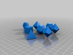 Blank Polyhedral RPG Dice