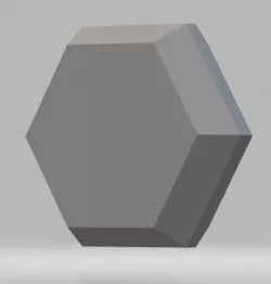 Blank Polyhedral RPG Die, d2
