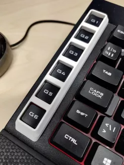Corsair K55 RGB macro key isolation frame