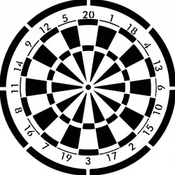 Dart Board stencil