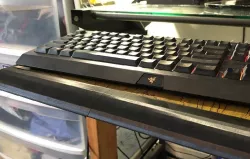 Desk shelf wrist guard and rear bumper