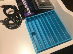 External SSD/HDD And Cable Holder to drawer, IKEA ALEX