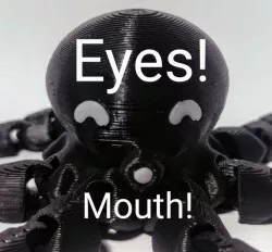 Eyes and Mouth for Cute Mini Octopus!