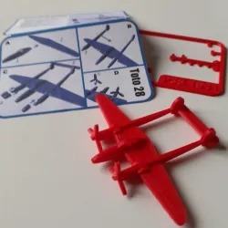 FAMOUS PLANES - P38 Lightning kit card