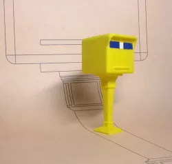French Post box PTT. Boite aux lettres française