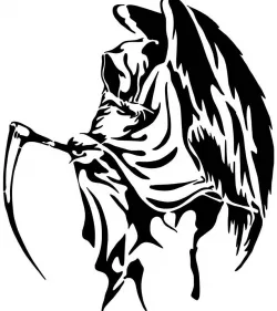  Grim Reaper stencil 6