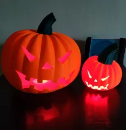 Halloween pumpkin with light
