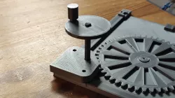 Hand crank for H0 turntable