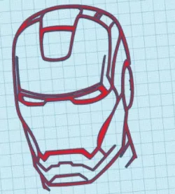 Ironman Mask 2D art