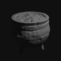 Large Cauldron scaled for 28mm tabletop